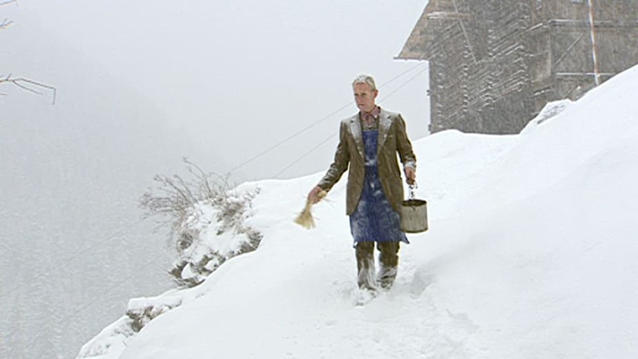 Il vitello nella mucca e il grano della cassa. Un anno dei contadini di montagna in Val d'Ultimo. film card