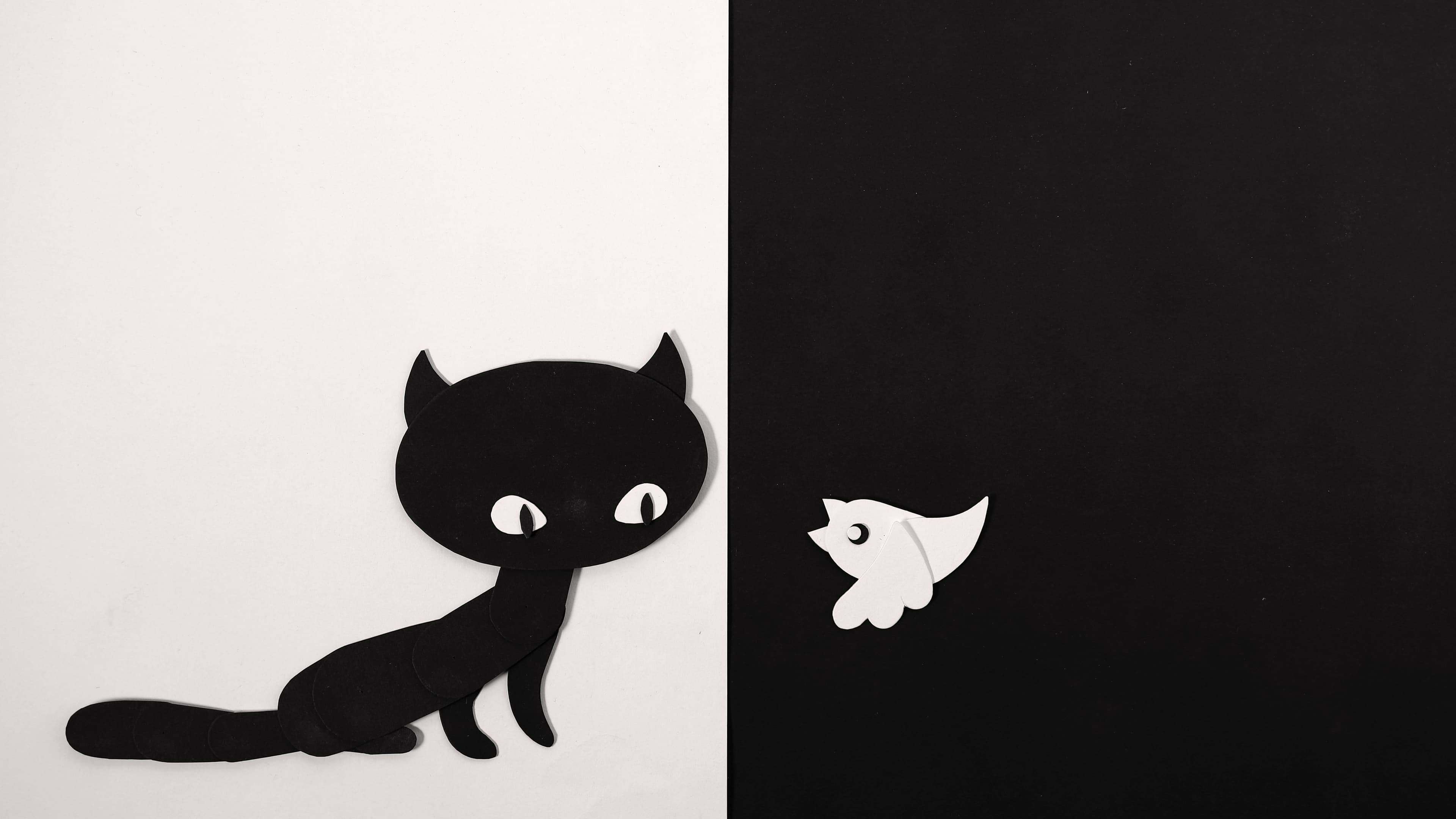 IL GATTO E L'UCCELLINO poster